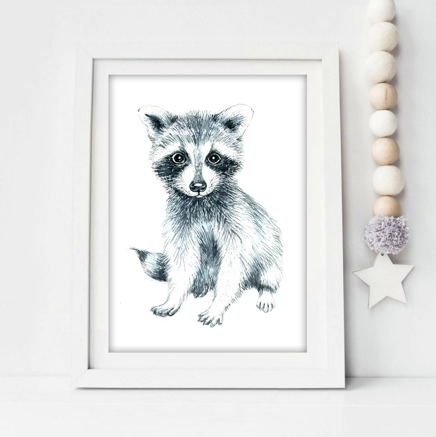 Baby Racoon Art Print