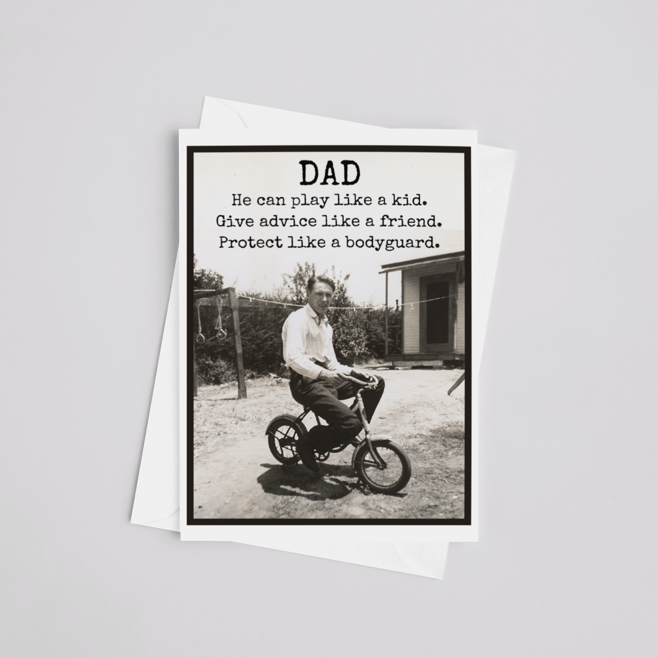 Card For Dad. Play Like a Kid. Father's Day. Birthday.