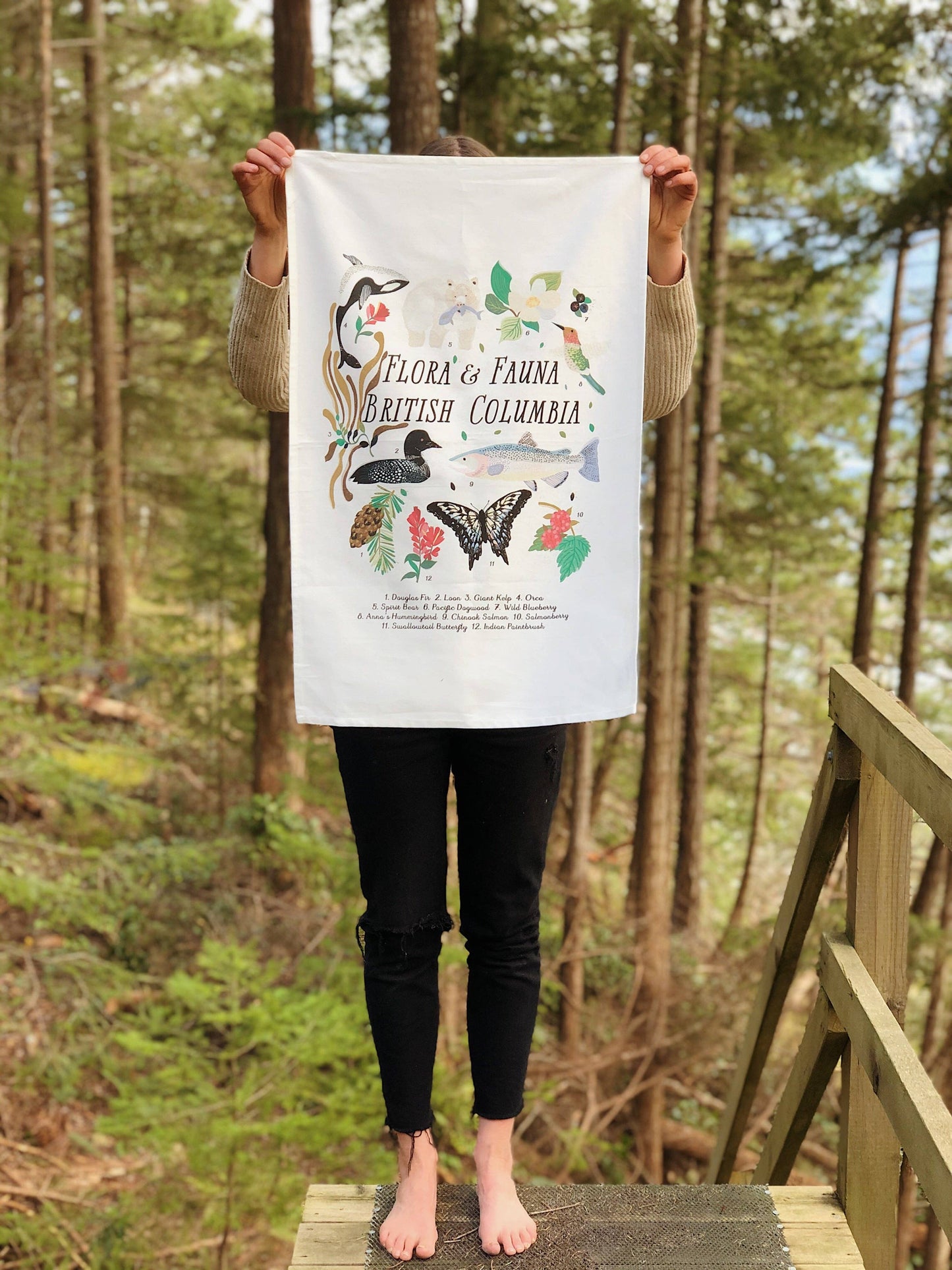 Flora + Fauna Tea Towel