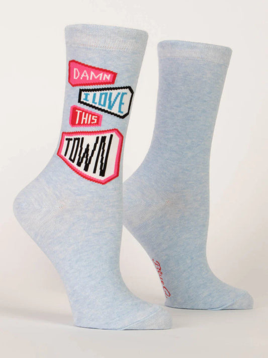 Damn I Love this town crew socks