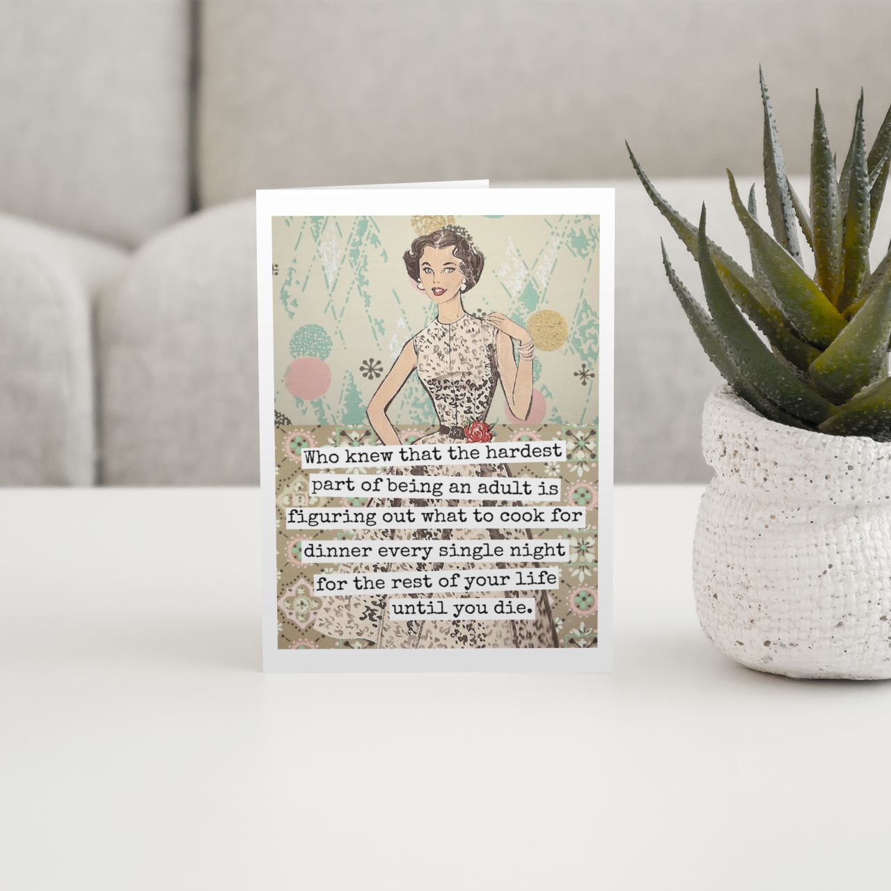 Card. Who Knew That The Hardest... Mom. Mum. Mother. Funny.