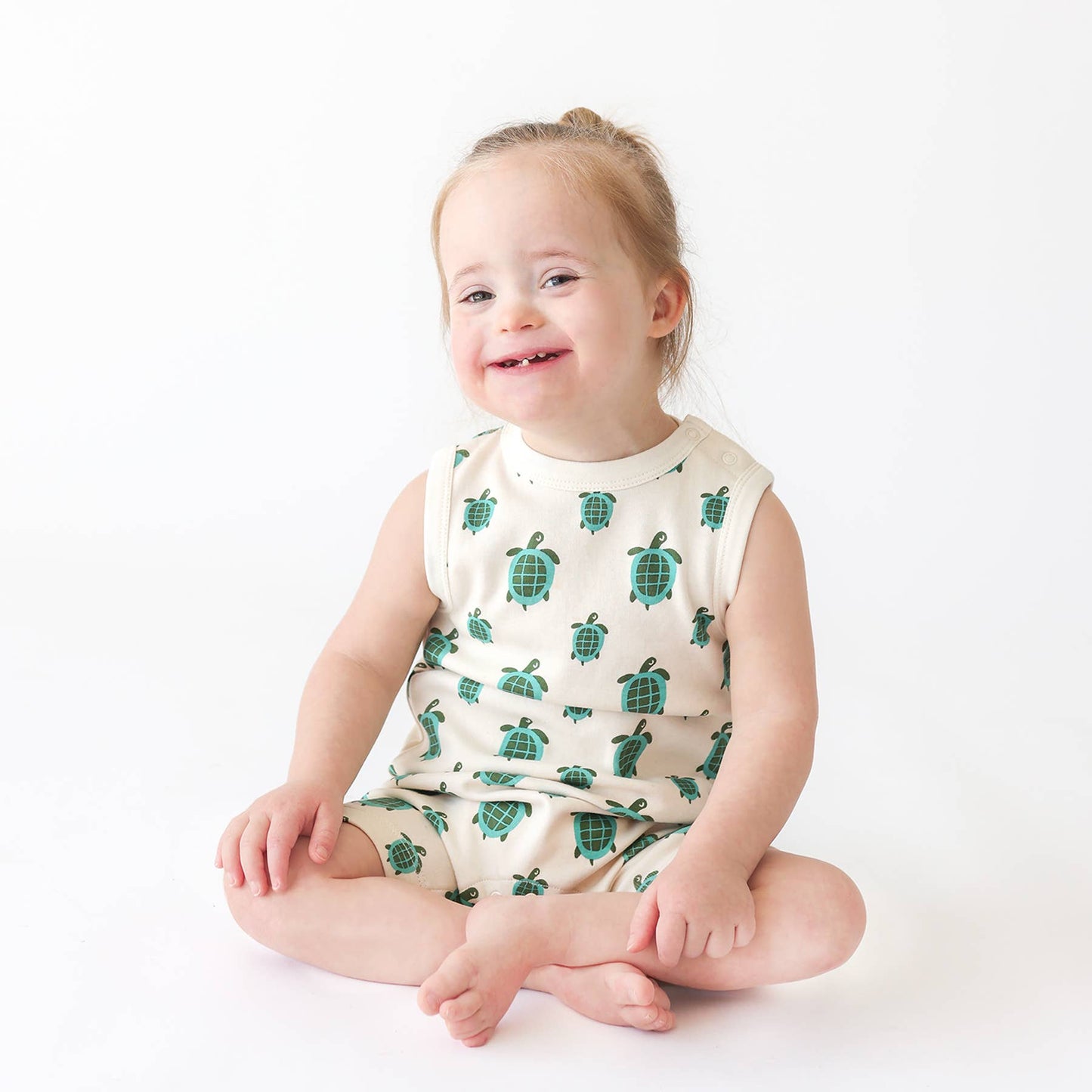 Tank Rompers - Signature Prints: Palm Leaves / 12-18 Months