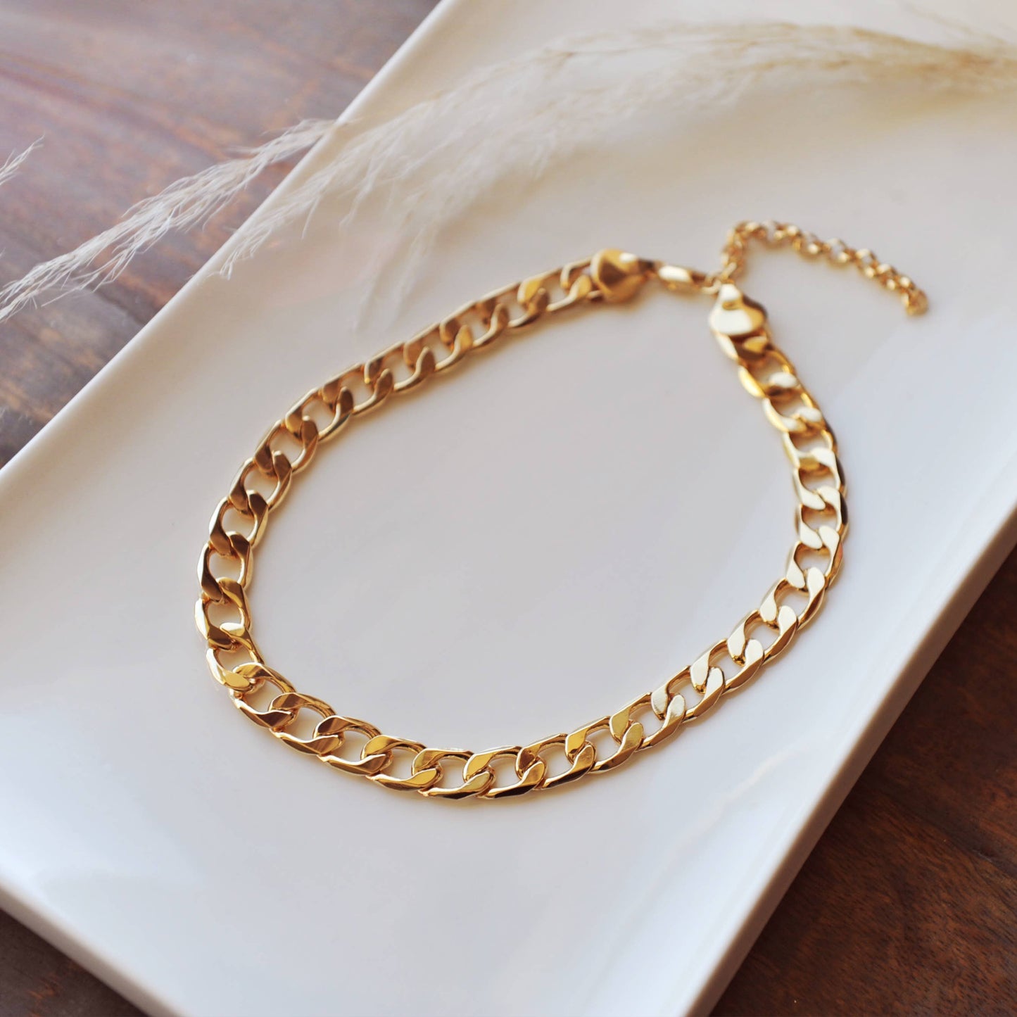 Chunky Flat Link Necklace