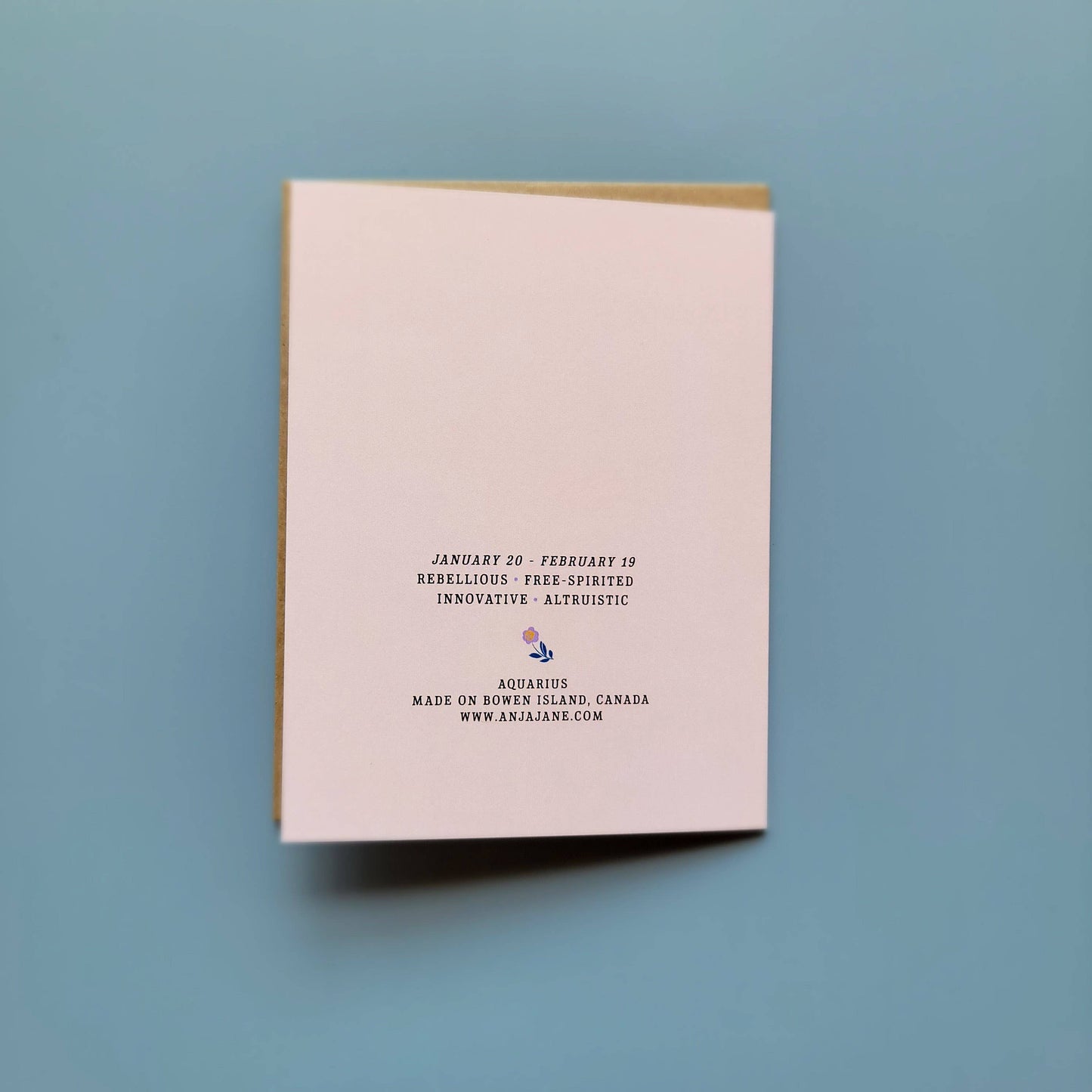 Aquarius Zodiac Greeting Card