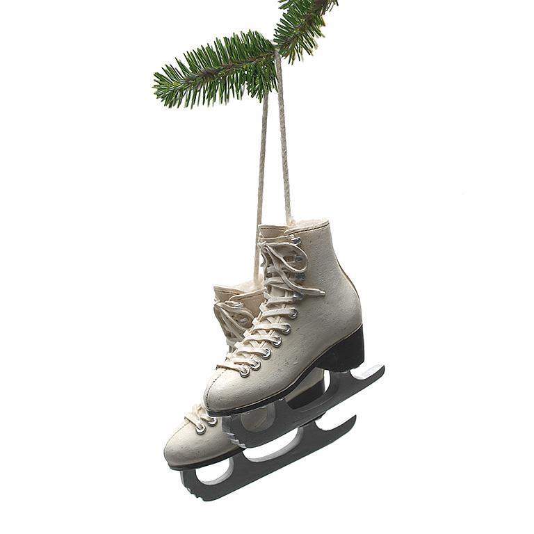 Ornament-Ivory Figure Skates