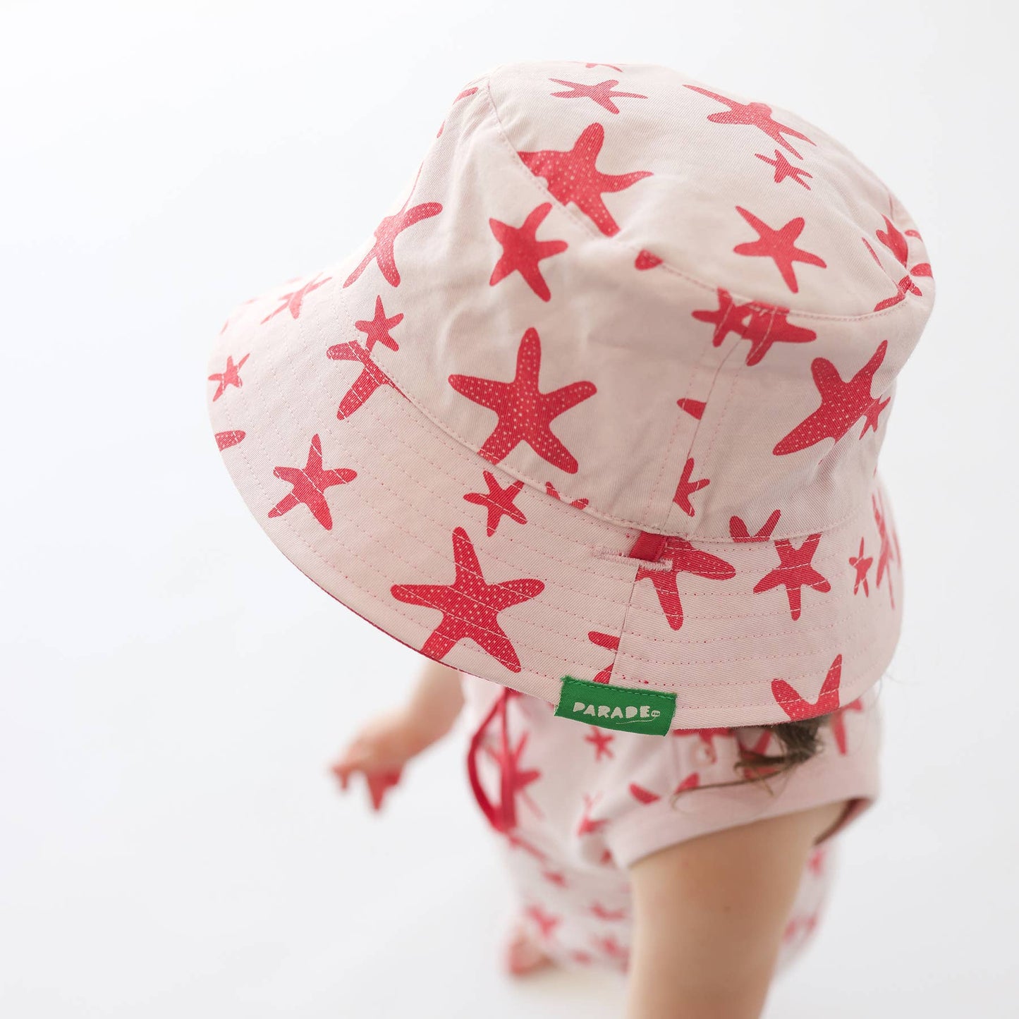 Reversible Organic Cotton Bucket Hats: Medium (12-24 Months) / Pineapples and Honey