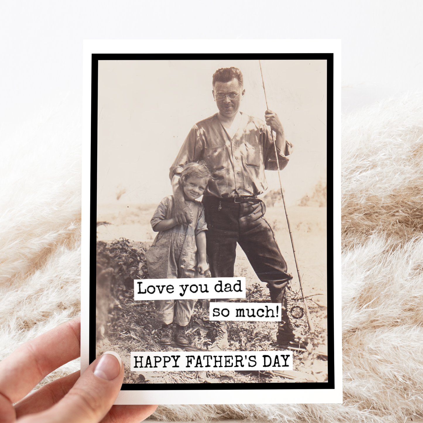 Father's Day Card. Love You Dad So Much! HAPPY FATHER'S DAY