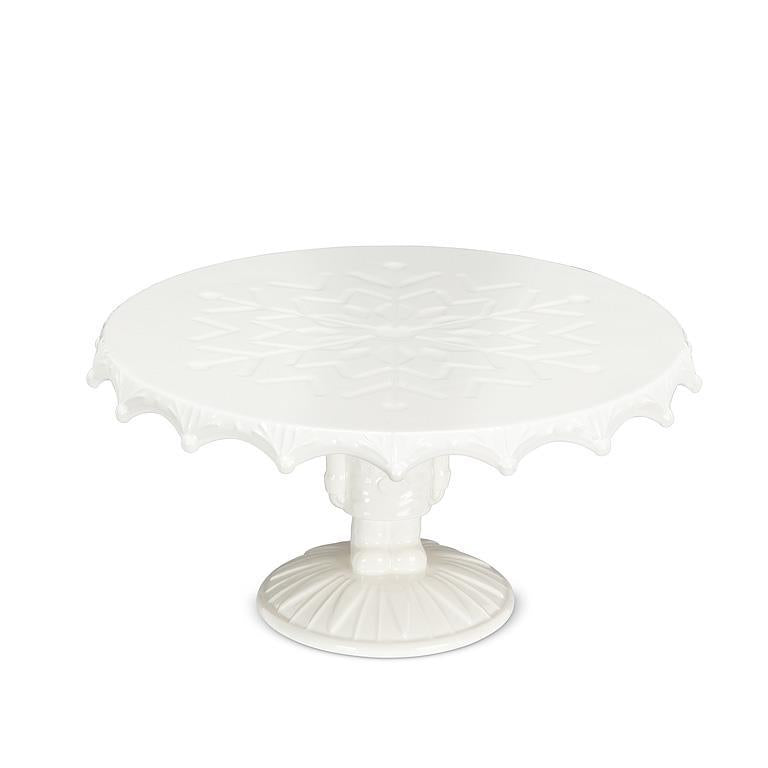 Small Nutcracker Pedestal Cake Plate 4"H