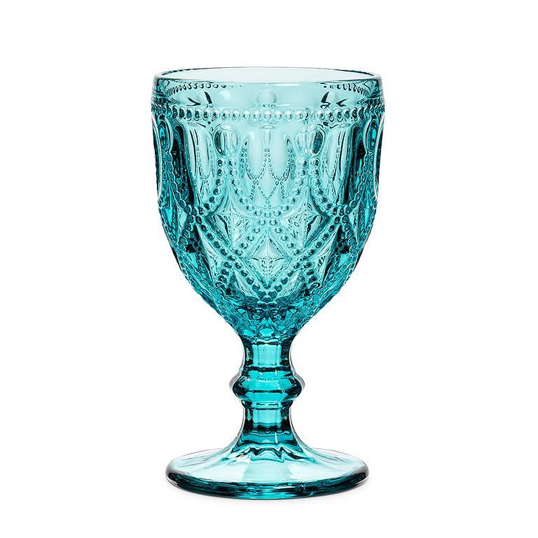 Beaded Goblet Glass
