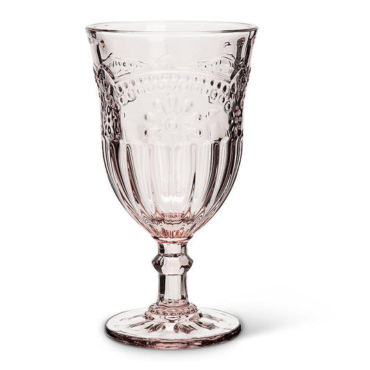 Flower Wine Glass Pink