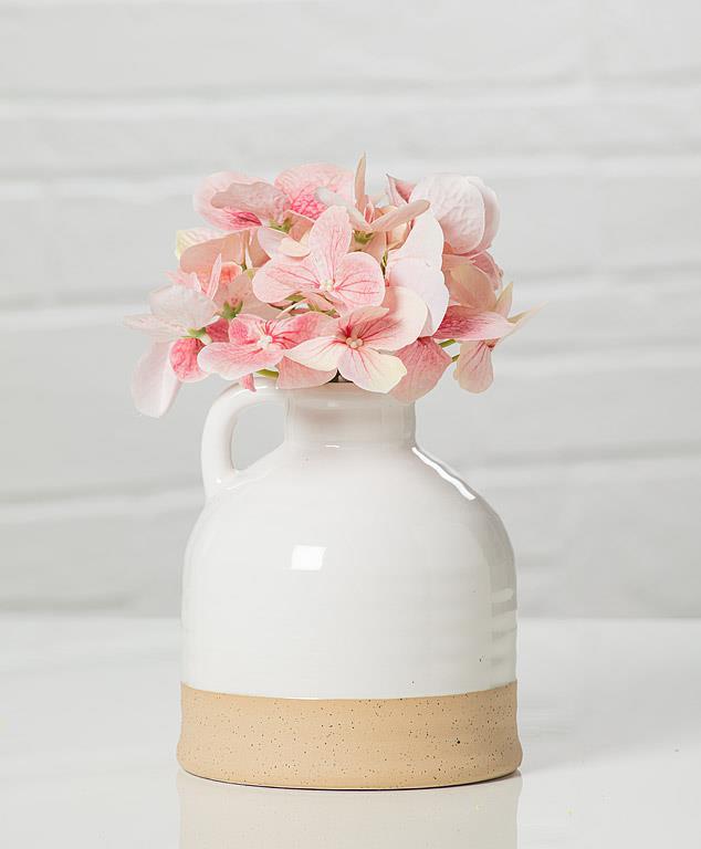 Vase White with Handle