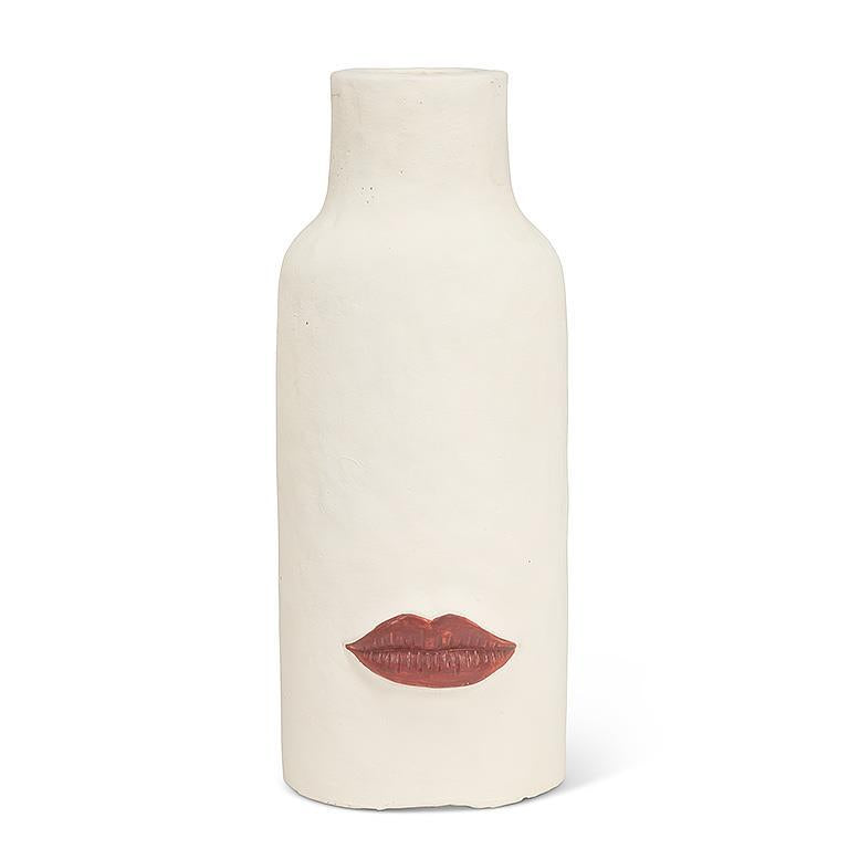 Tall Red Lip Vase-Abbott