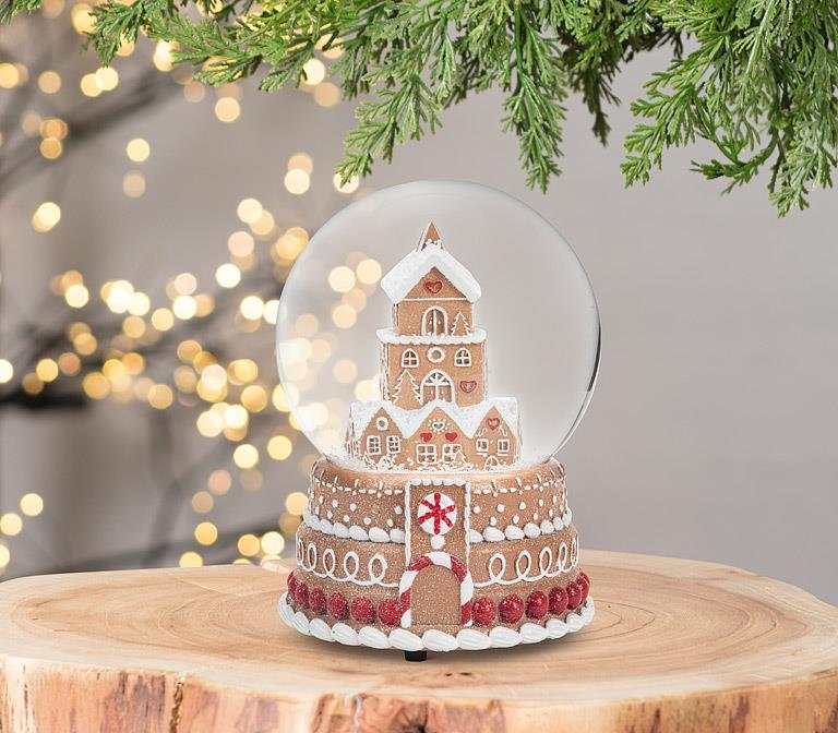 Snowglobe Gingerbread House Music