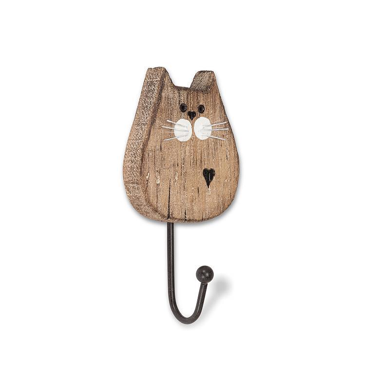 Wooden Cat Coat Hook