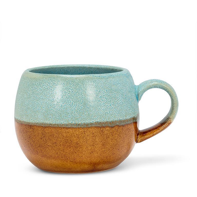Ball Mug Blue and Tan