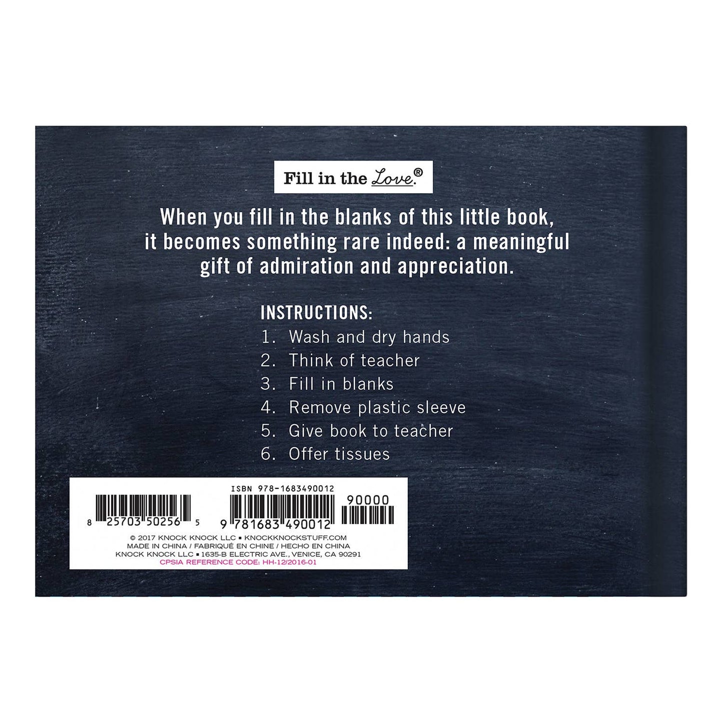 Why You're the Best Teacher Ever Fill in the Love® Book