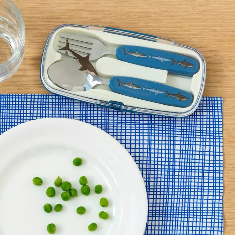 Cutlery Set with carry case- Sharks