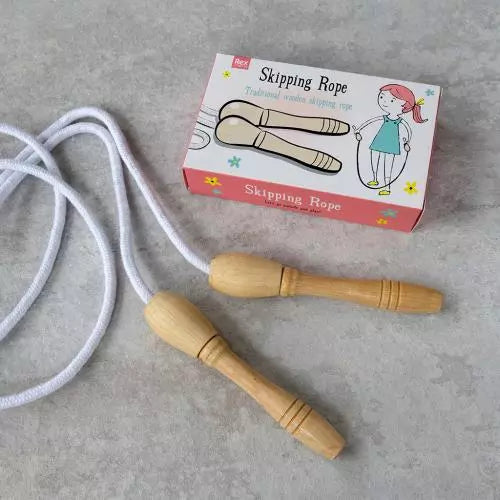 Traditional Wooden Skipping Rope