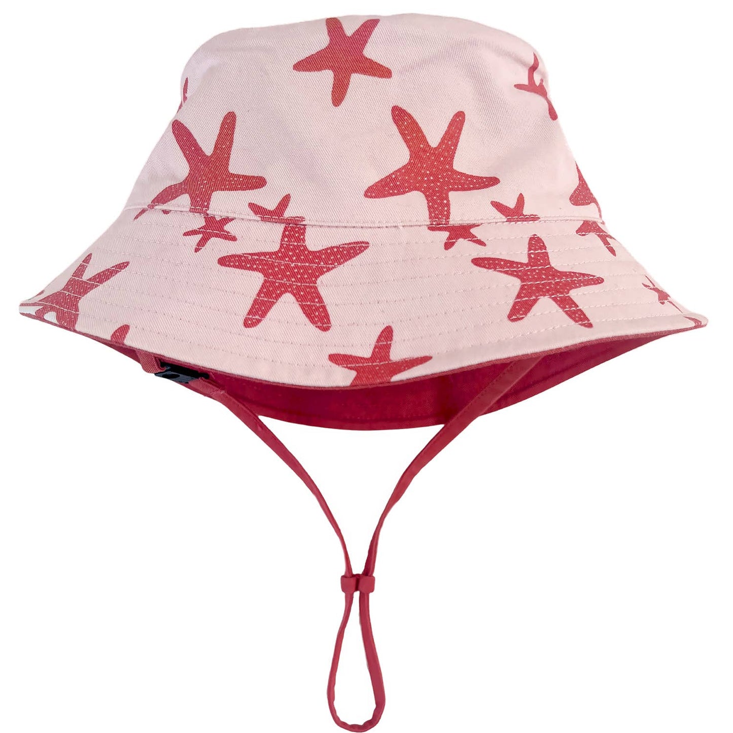 Reversible Organic Cotton Bucket Hats: Large (2-4 Years) / Palm Leaves and Camper Green