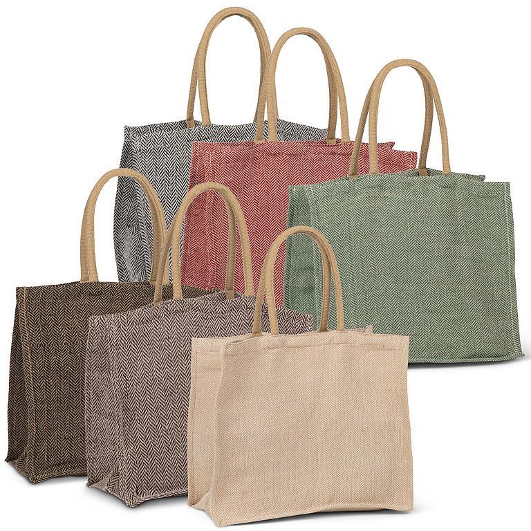 Herringbone Tote Bag Assorted Colours