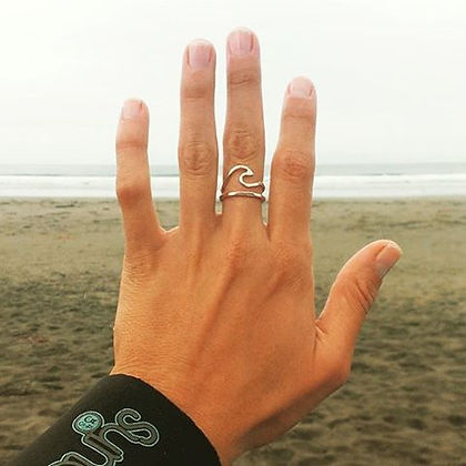 Ring Wave Silver Ring- Pacific Alchemy