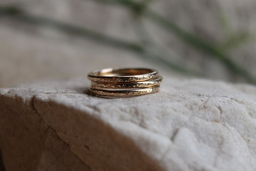 Rings Stackers 14 k Gold Filled- Pacific Alchemy