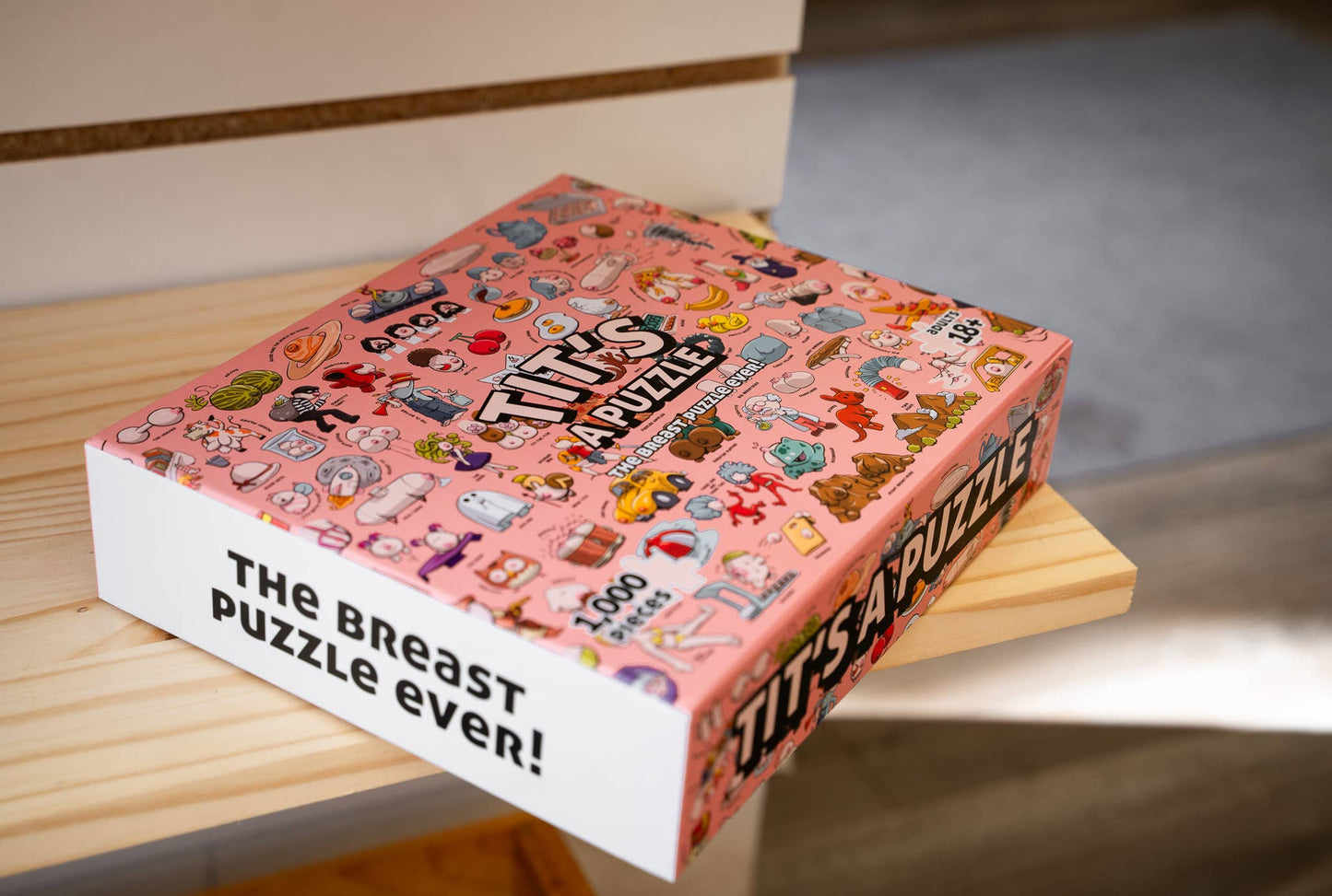 Tit's A Puzzle - Funny Boob Themed 1000 Piece Jigsaw Puzzle