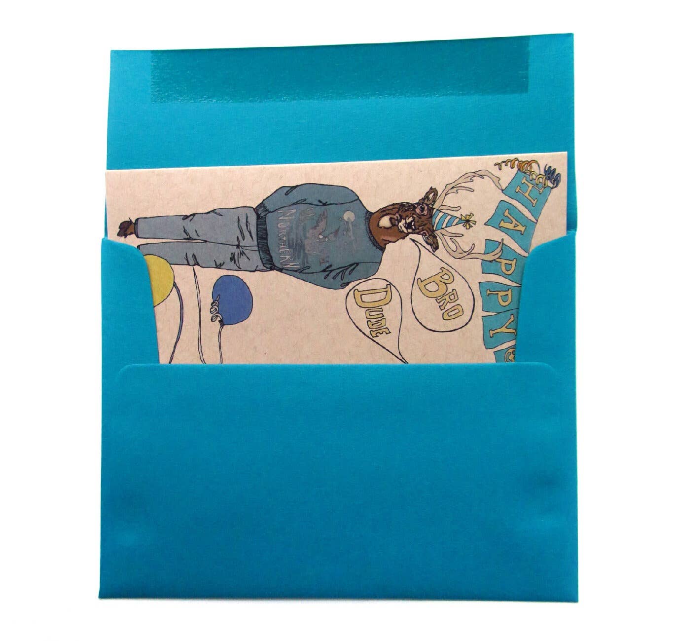 Hipster Deer B-Day Card