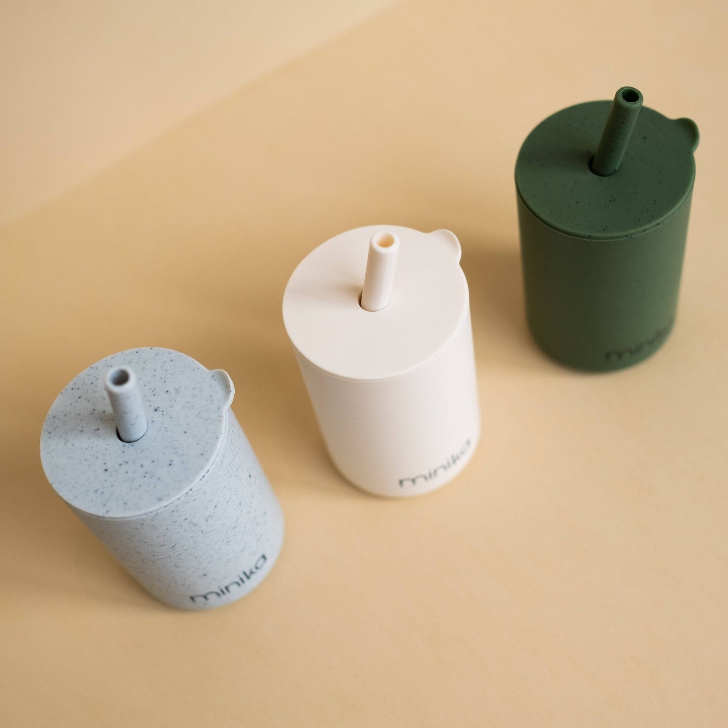 Straw cup with lid - Leaf