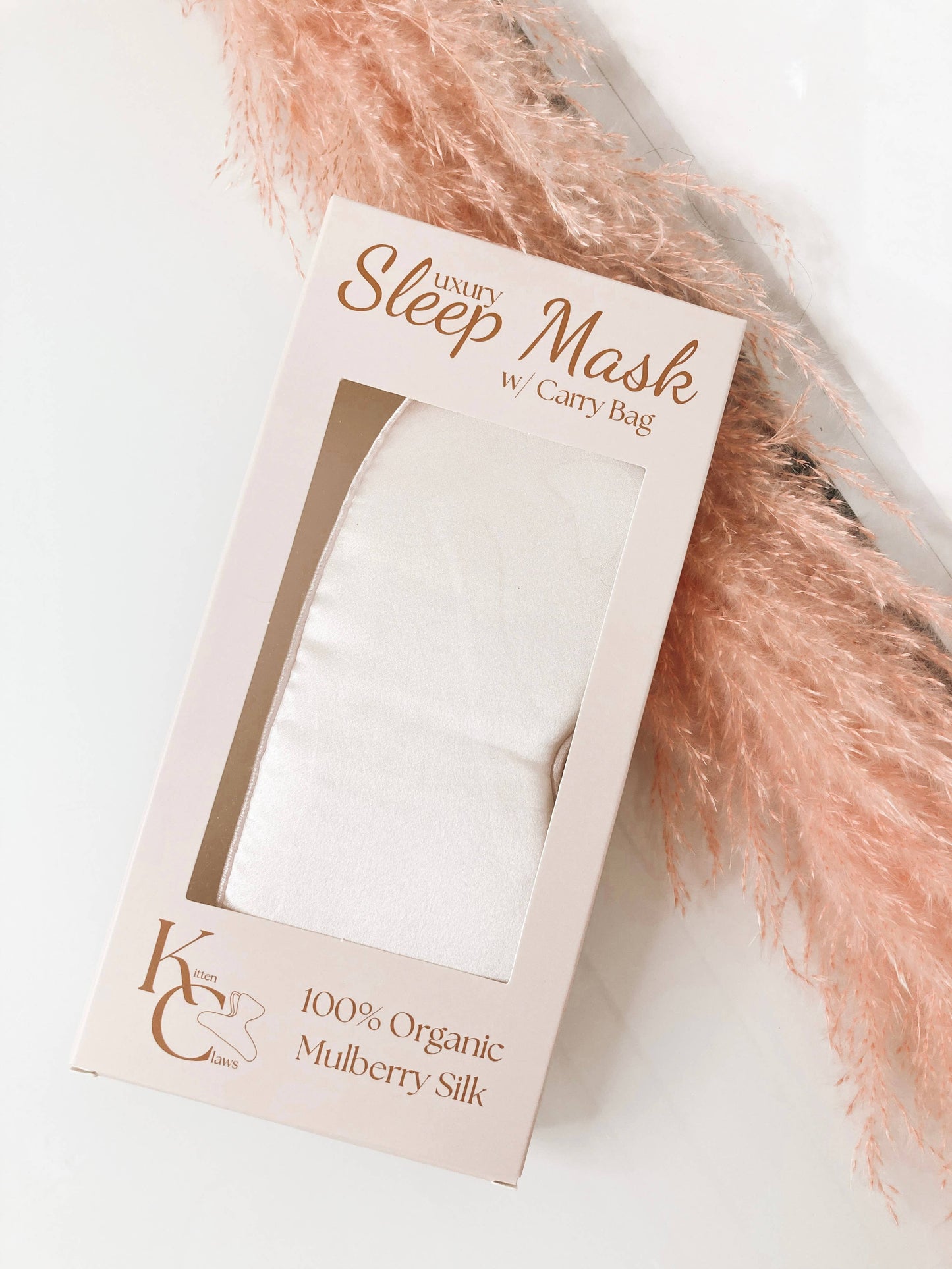 Silk Sleep Mask *Soft Pink 100% Organic