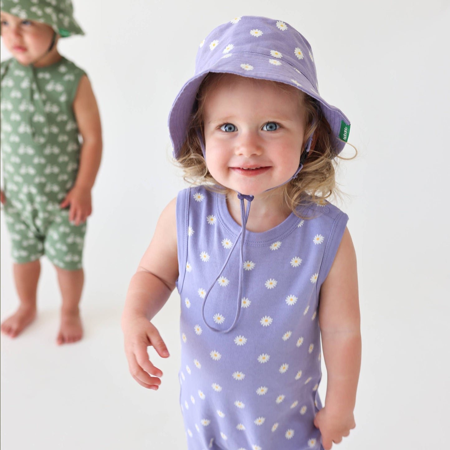 Tank Rompers - Signature Prints: Palm Leaves / 12-18 Months