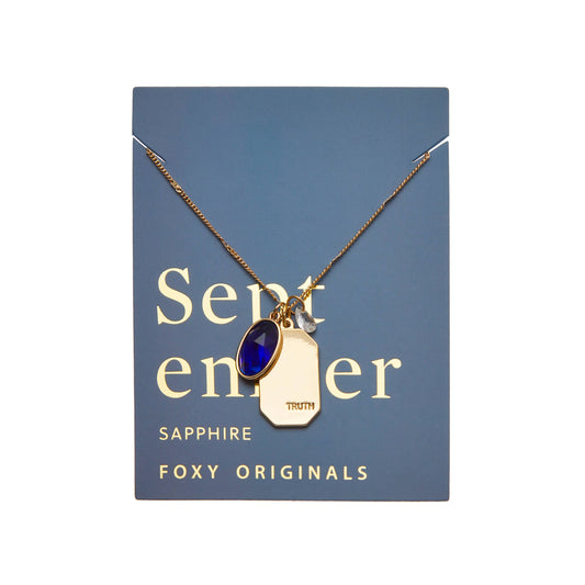 September Birthstone Necklace | Birthday Jewelry