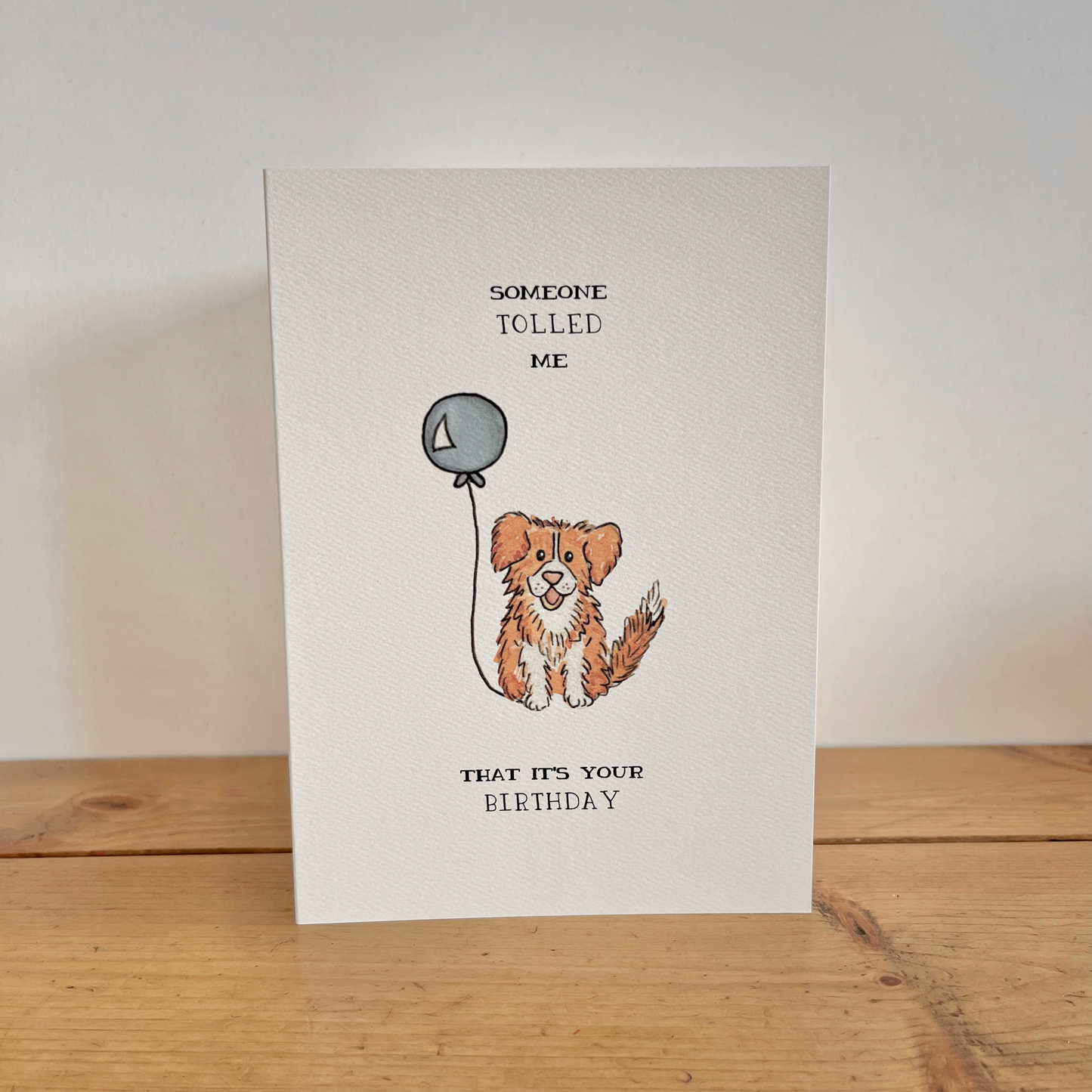 Birthday – Duck Toller Dog-Themed Greeting Card