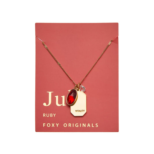 July Birthstone Necklace | Birthday Jewelry