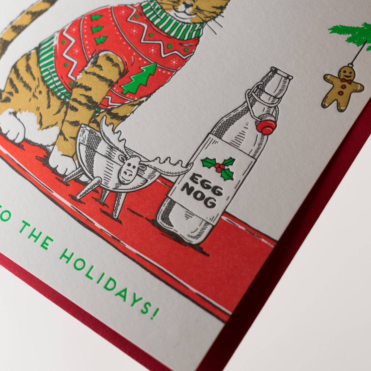 Christmas Sweater Cat Card