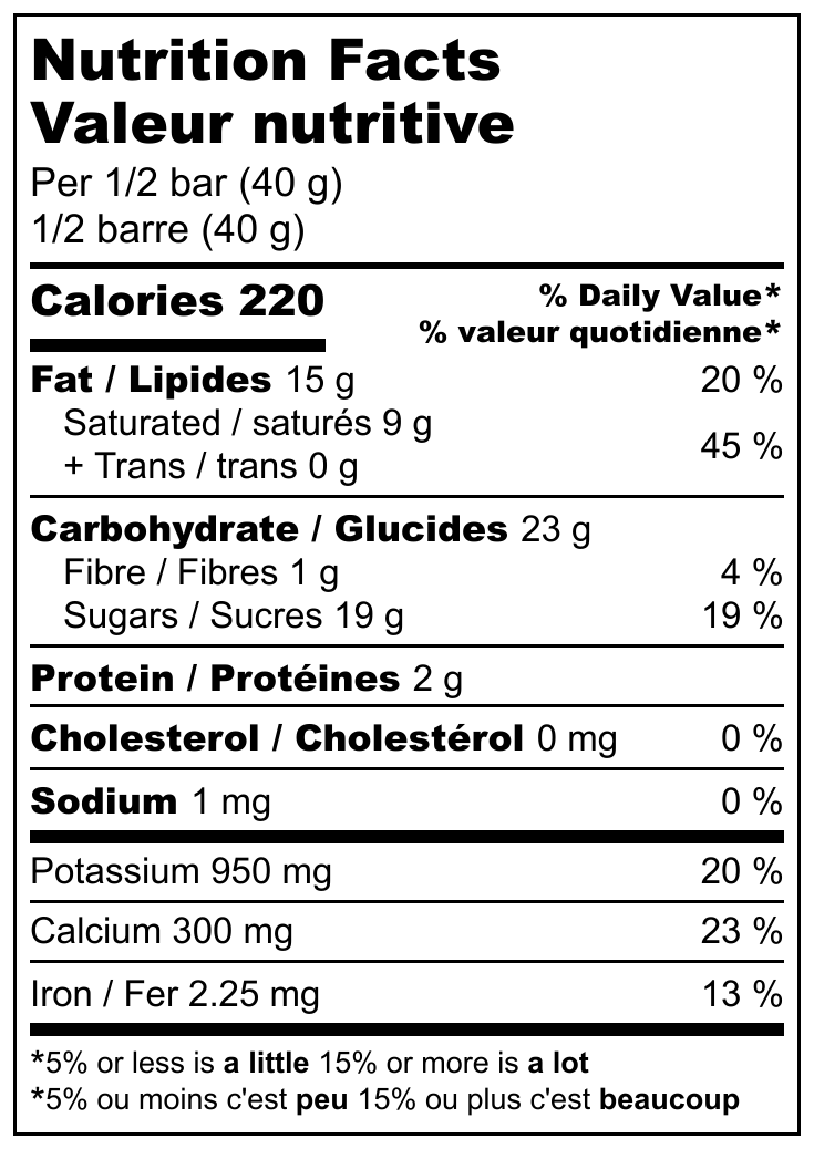 Canadian Maple Chocolate Bar