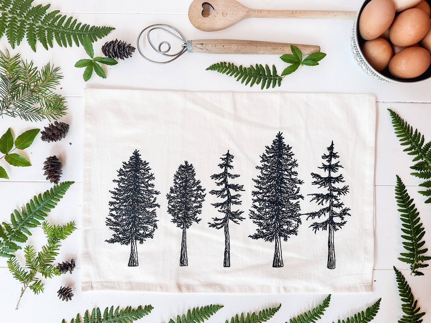New Tree Tea Towel /Tea Towel / Kitchen Towel