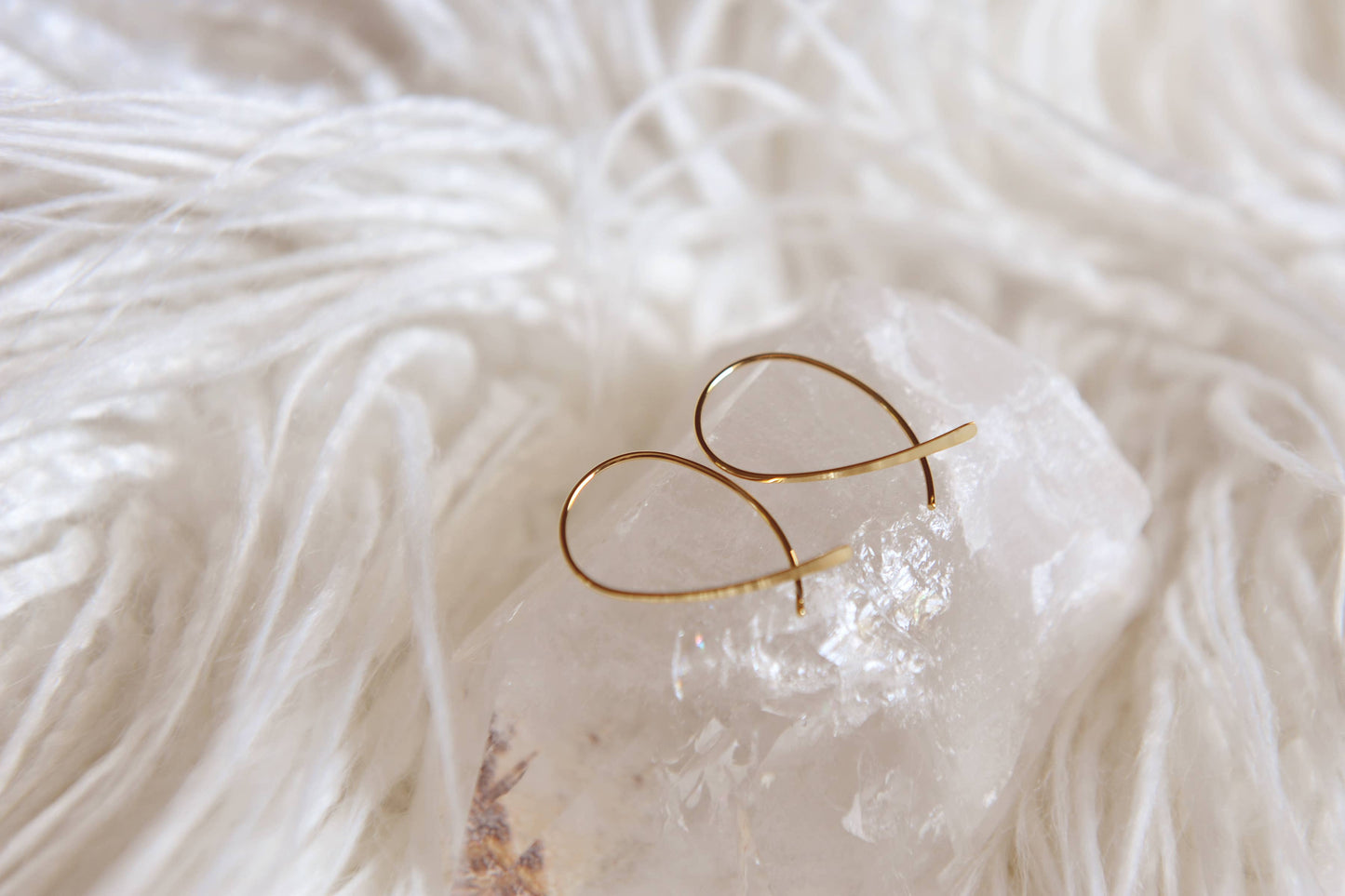 Mel Drop Wire Earrings