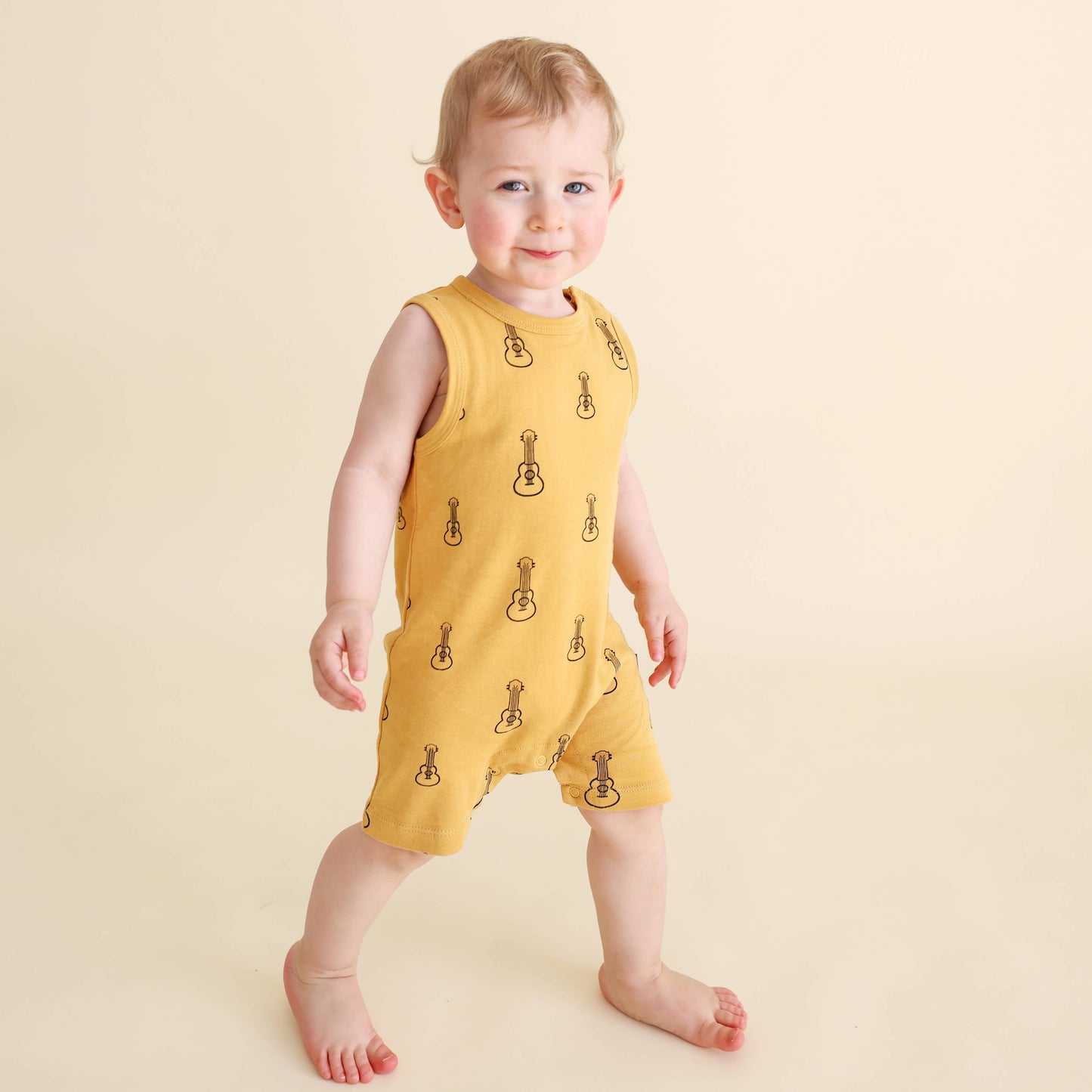 Tank Rompers - Signature Prints: Palm Leaves / 6-12 Months