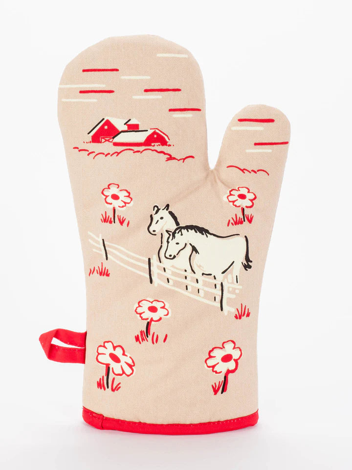 I hate everyone horse Oven Mitt