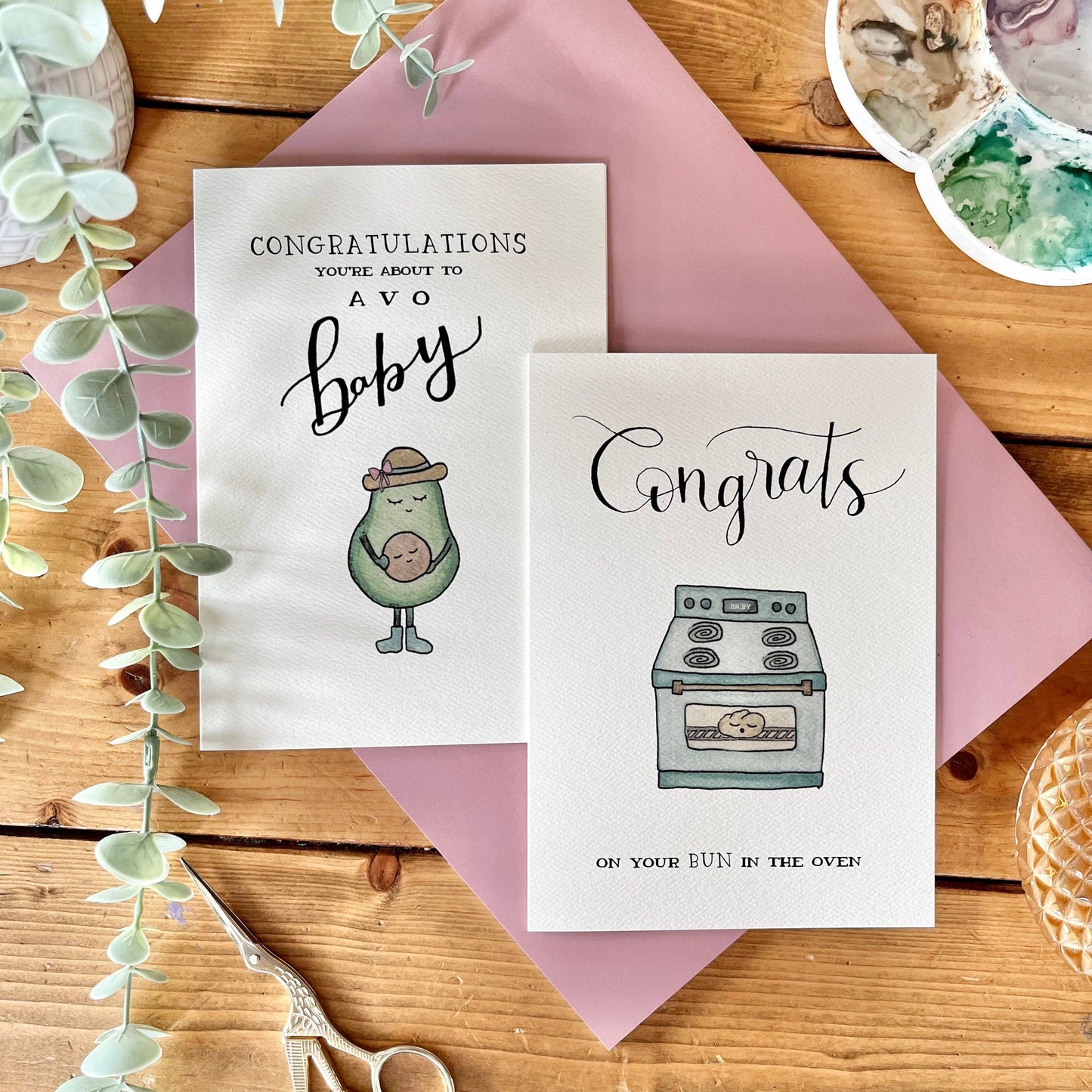 Bun In The Oven Baby Card