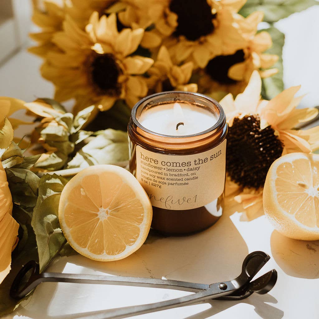 Here comes the sun soy wax candle - SUMMER