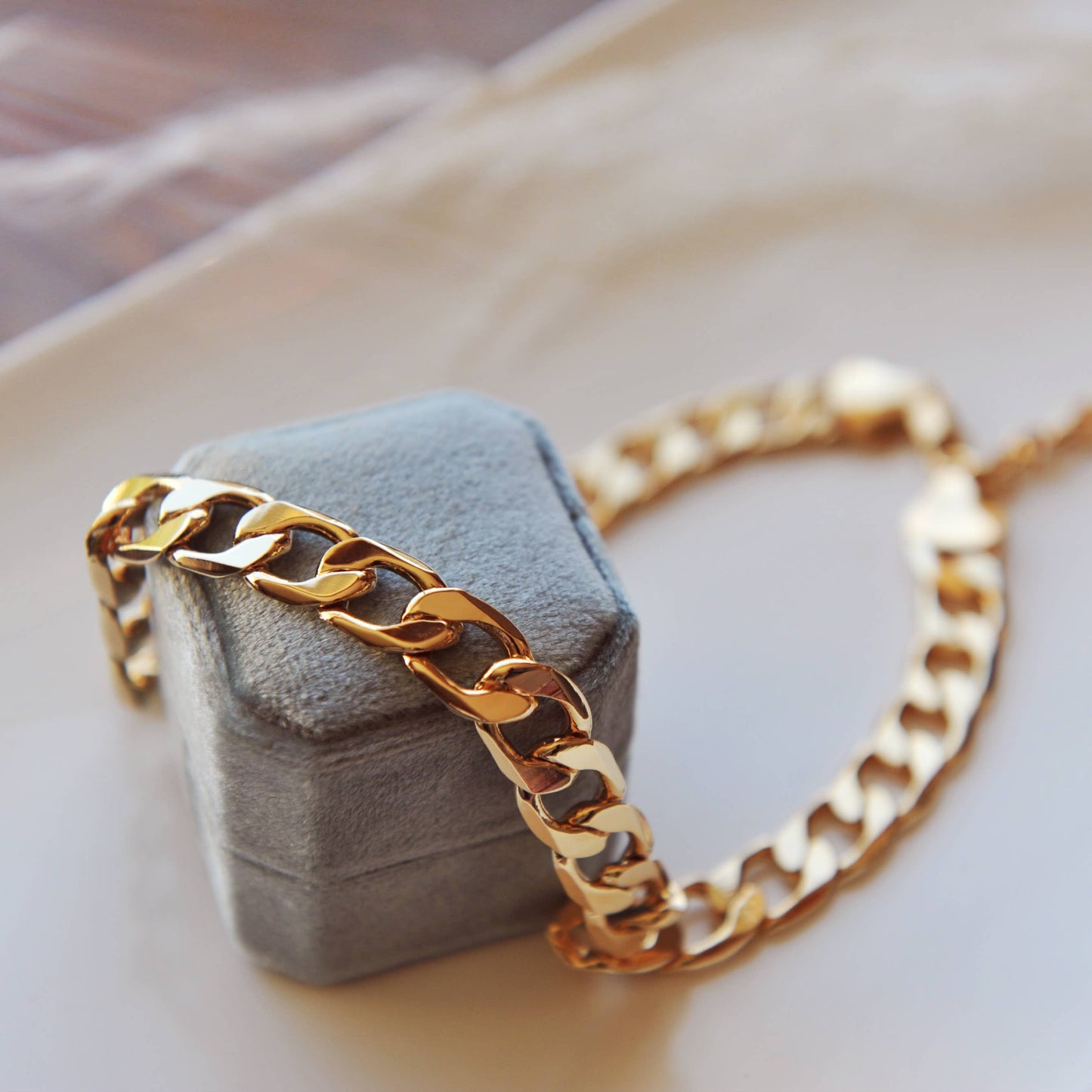 Chunky Flat Link Necklace