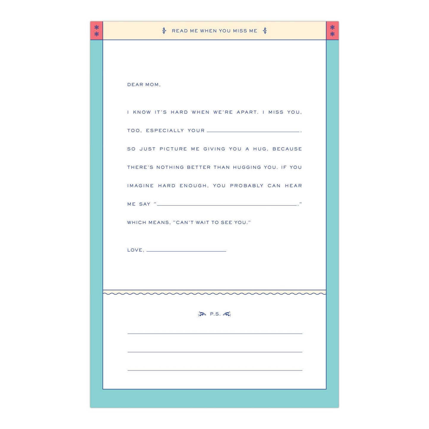 Letters to My Wonderful Mom Read Me When Box