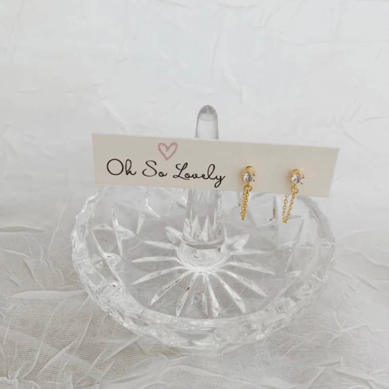 Blair chain stud earrings