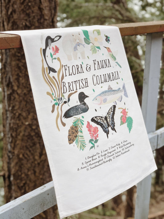 Flora + Fauna Tea Towel