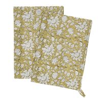 Emmy Block Print Tea Towels set of 2