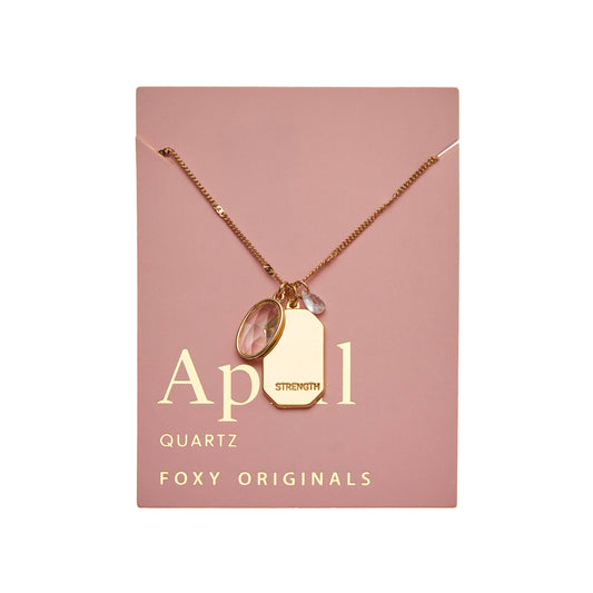 April Birthstone Necklace | Birthday Jewelry