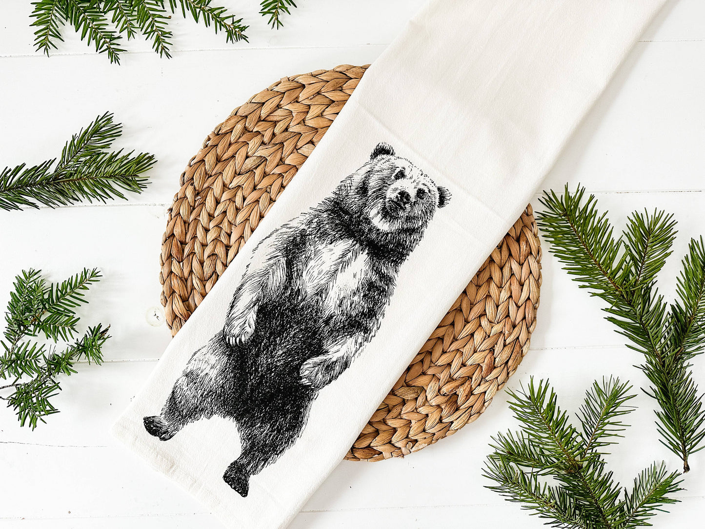 Bear Tea Towel / Bear Dish Towel