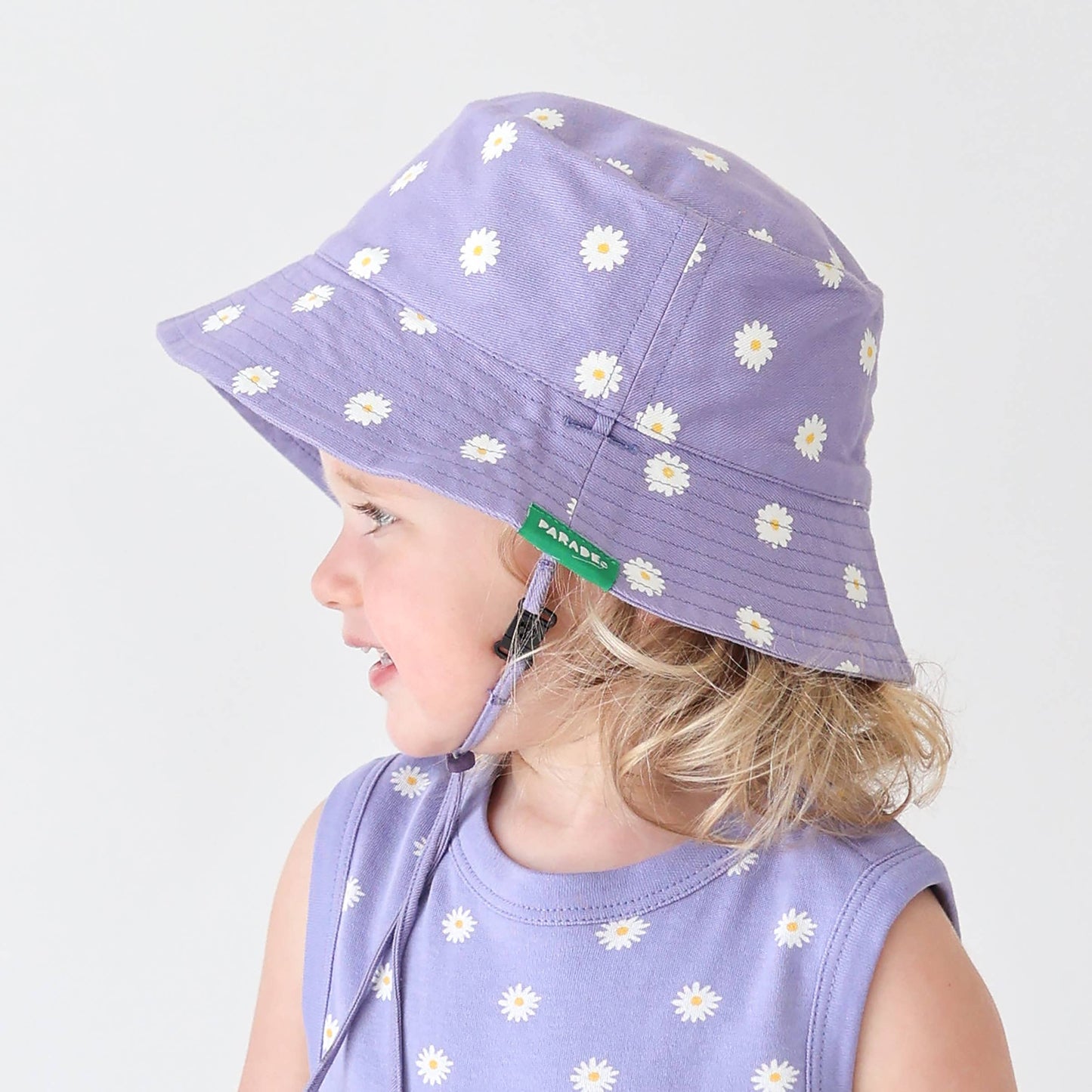 Reversible Organic Cotton Bucket Hats: Small (6-12 Months) / Pineapples and Honey